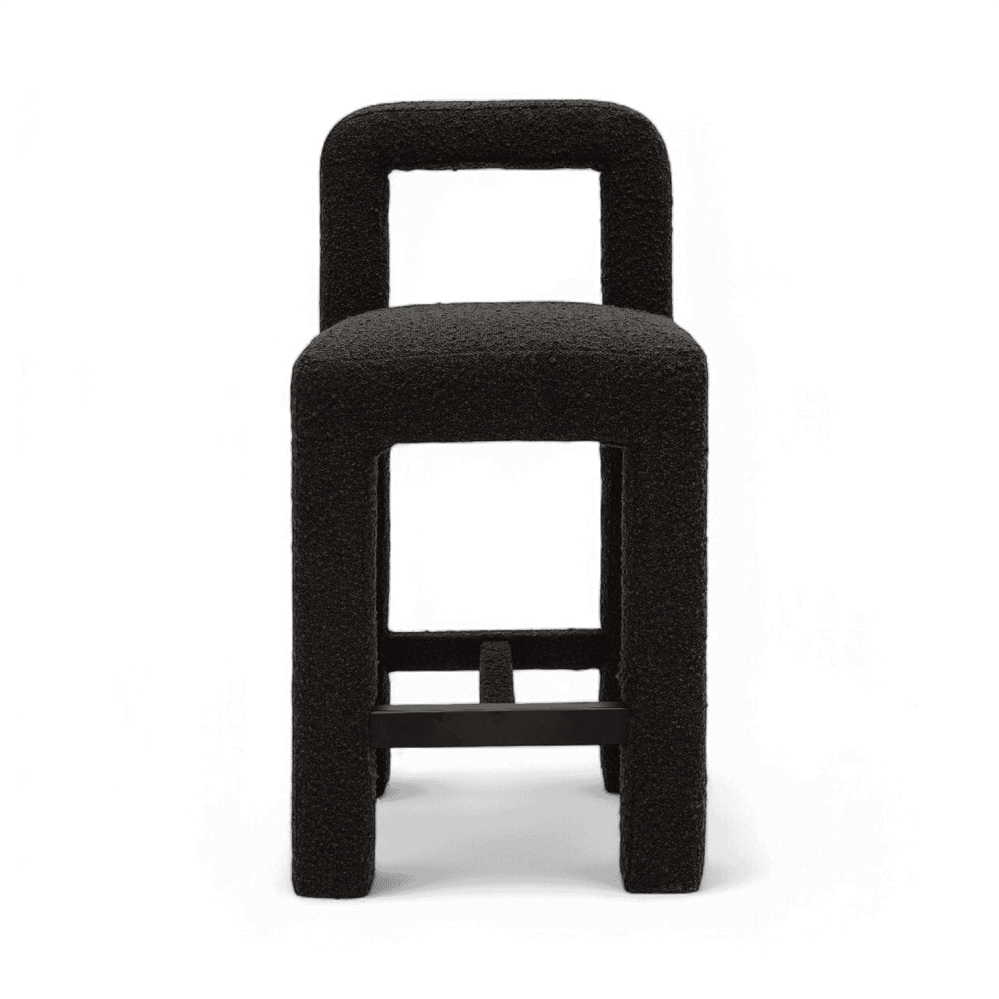 Tabouret de comptoir Viva Black Boucle