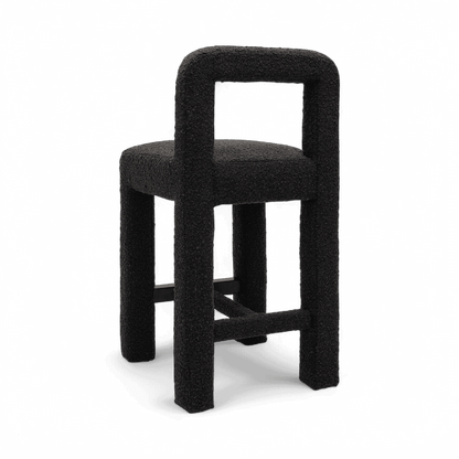 Tabouret de comptoir Viva Black Boucle