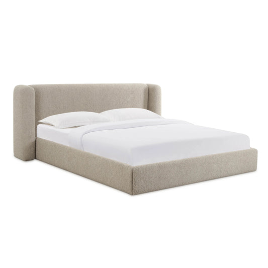 Lit king size Vienna Tan Boucle