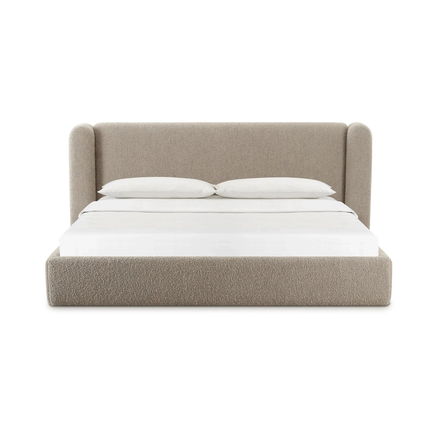 Lit king size Vienna Tan Boucle