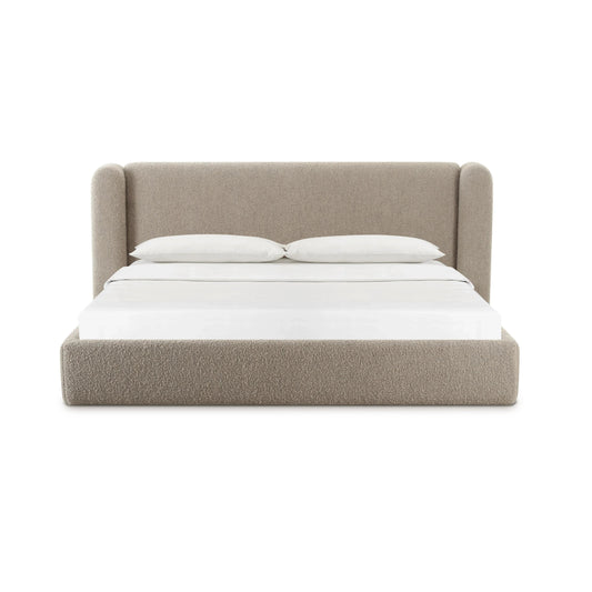 Lit king size Vienna Tan Boucle