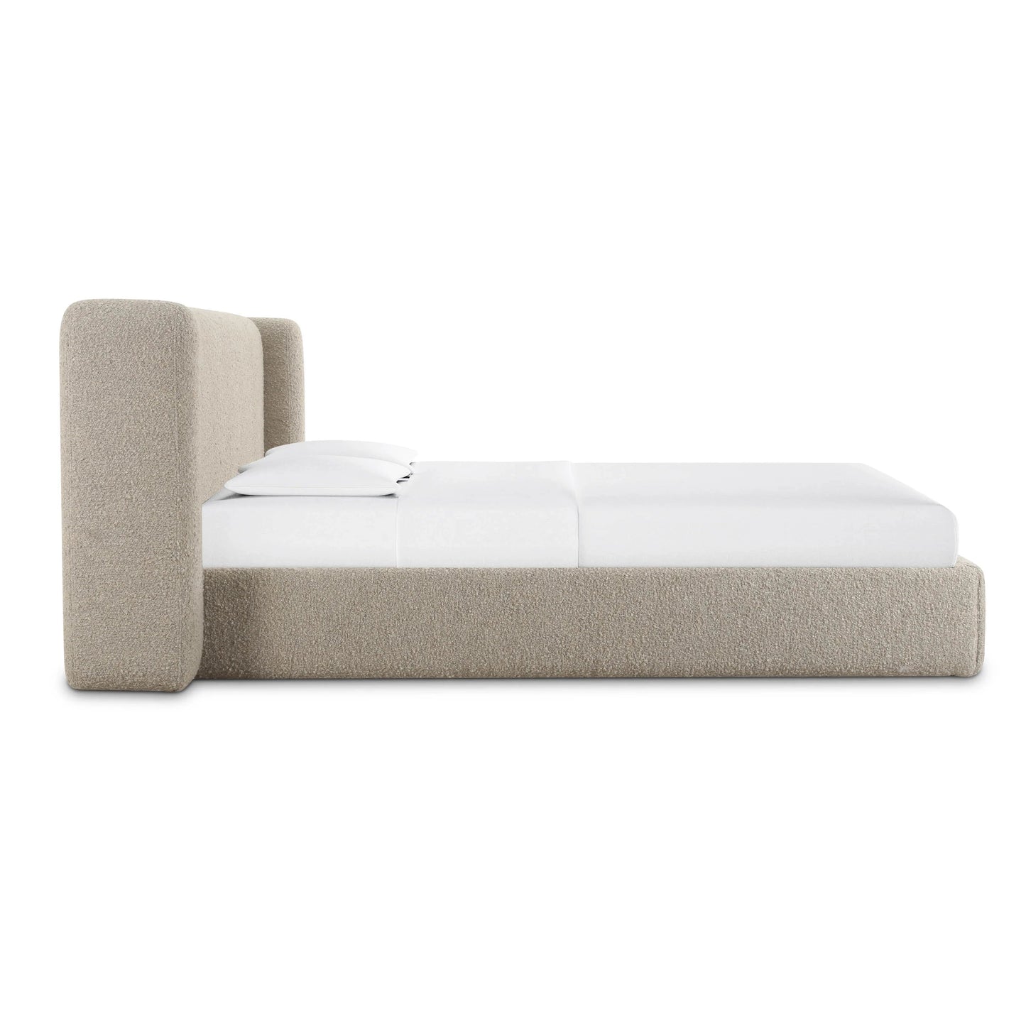 Lit king size Vienna Tan Boucle