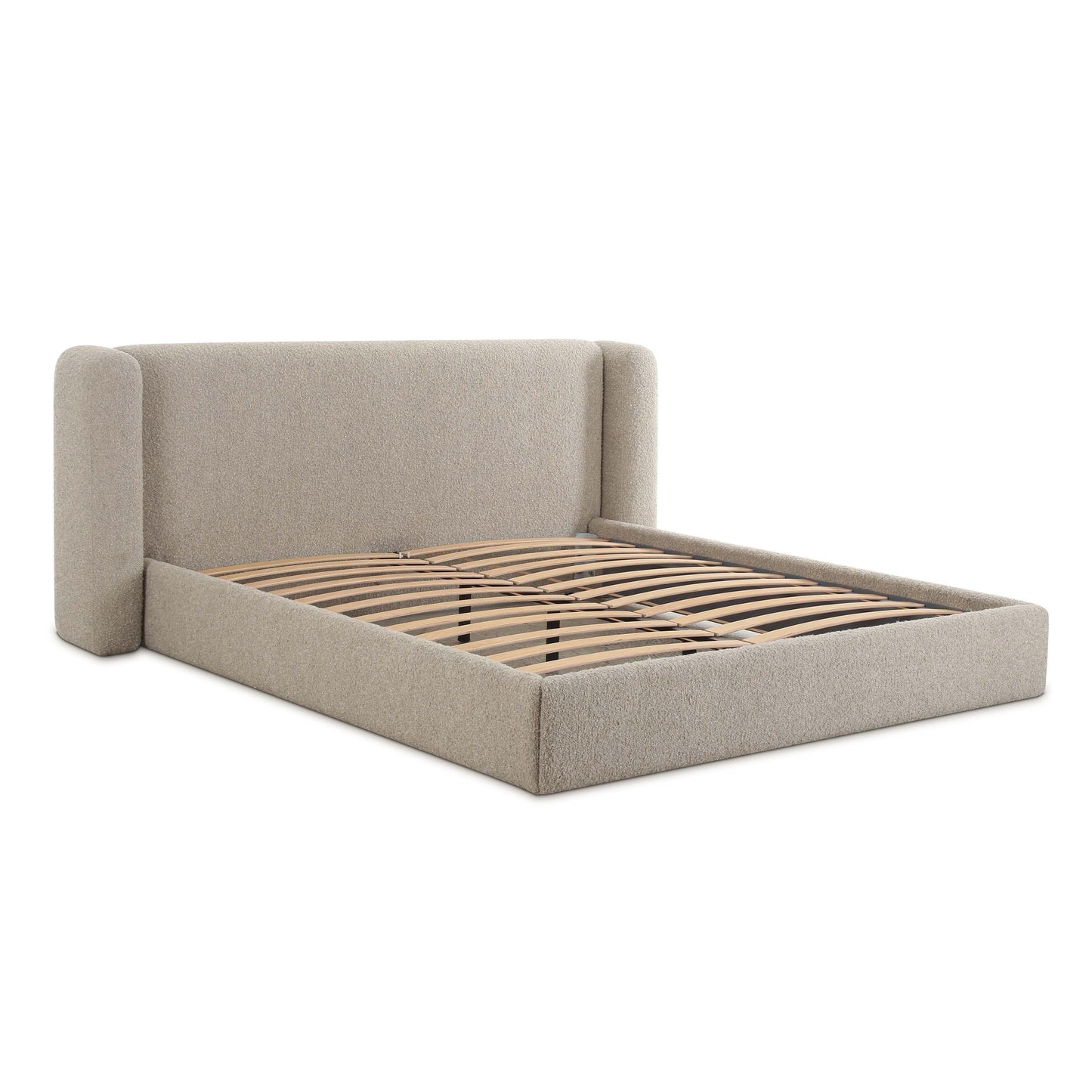 Lit king size Vienna Tan Boucle