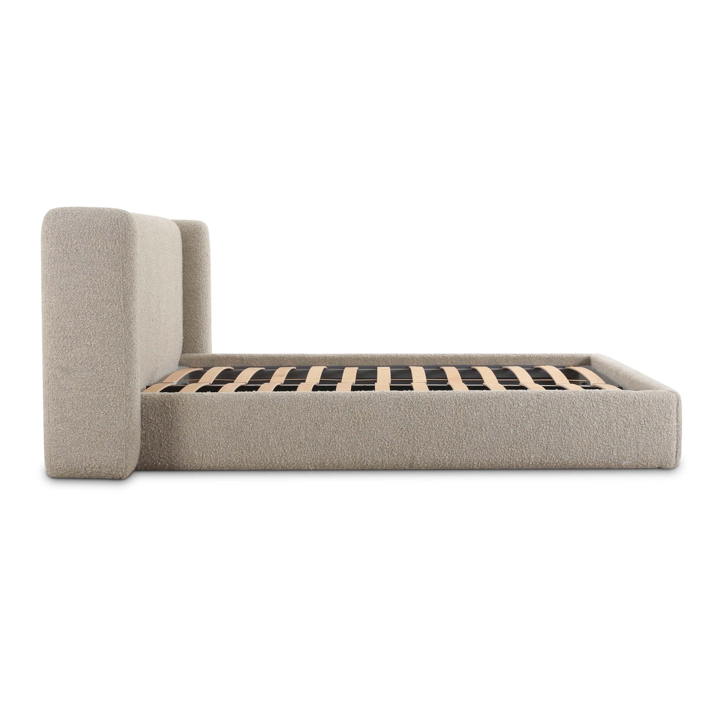 Lit king size Vienna Tan Boucle
