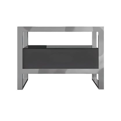 Table de chevet Bari grise