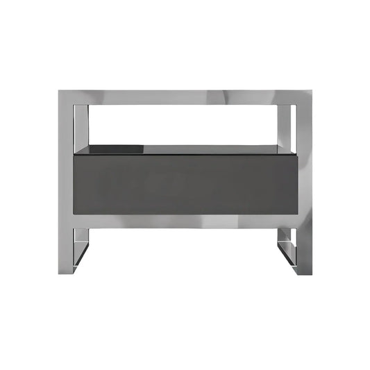 Table de chevet Bari grise