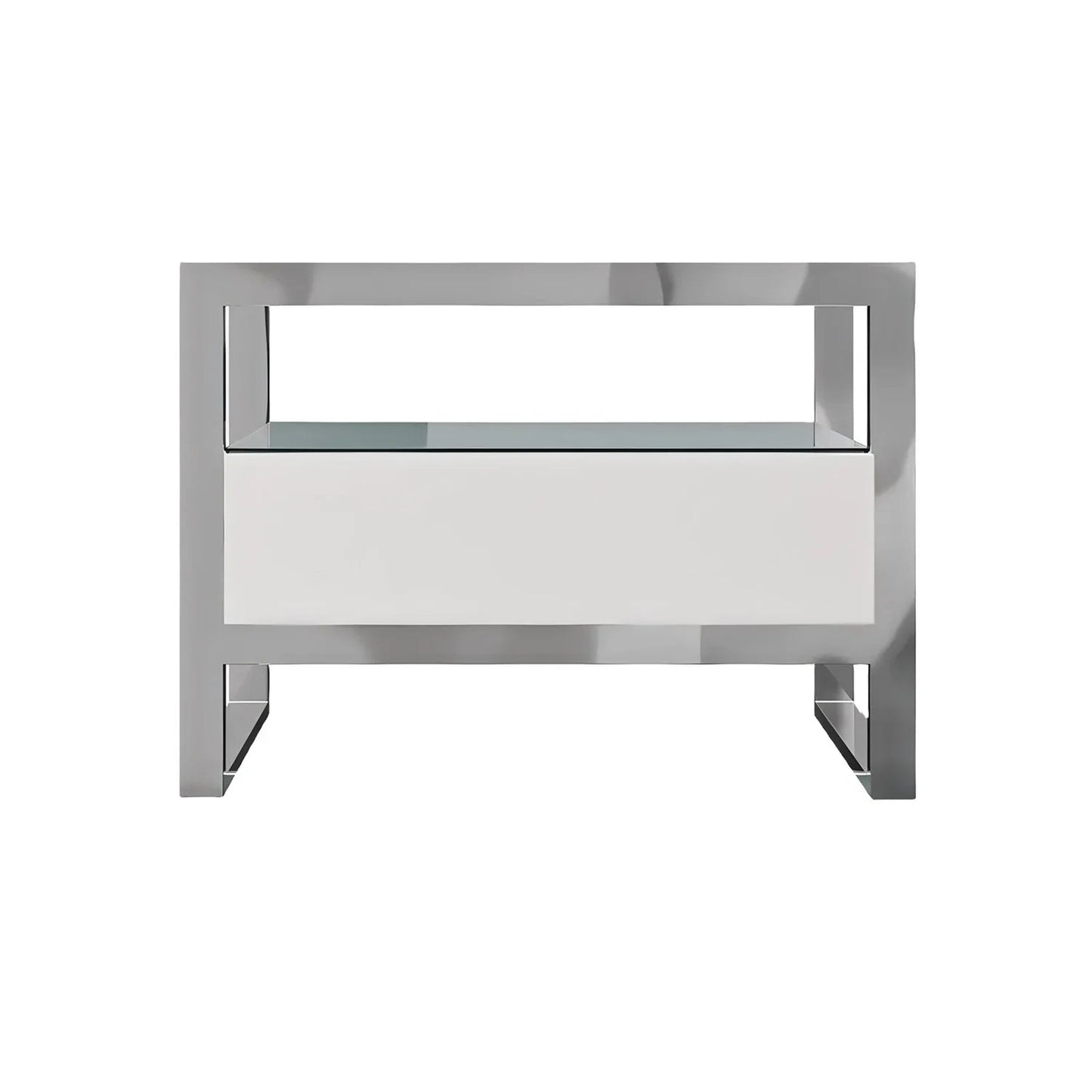 Table de chevet Bari blanche