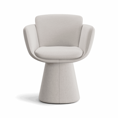 Chaise de salle à manger pivotante Dune beige