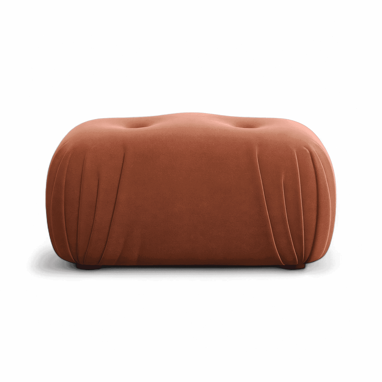 Ottoman Dune en velours terre cuite