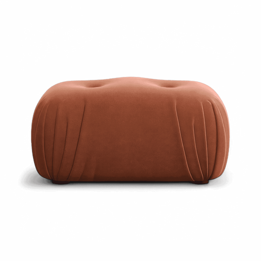 Ottoman Dune en velours terre cuite