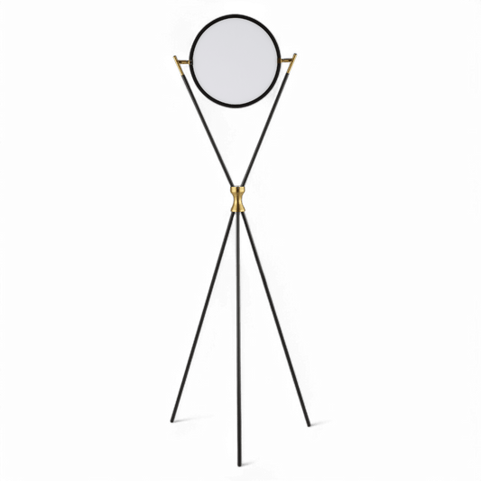 Lampadaire Eldra Noir et Or