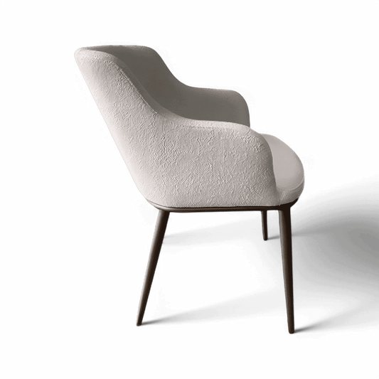 Chaise de salle à manger Jade Boucle blanche