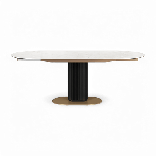 Table à manger extensible Luna blanche