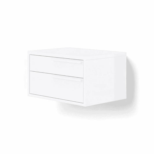 Table de chevet Monarch blanche droite