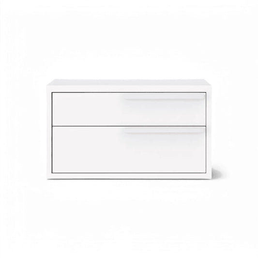 Table de chevet Monarch blanche droite