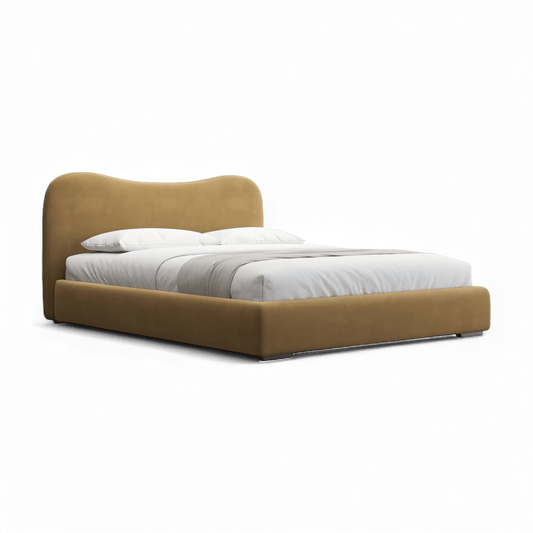 Lit Nido en velours camel