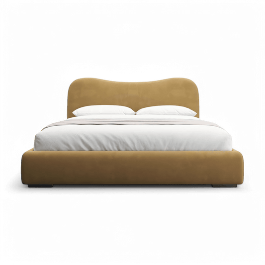 Lit Nido en velours camel
