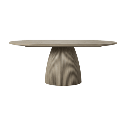 Table à manger rectangulaire Oxford en chêne gris
