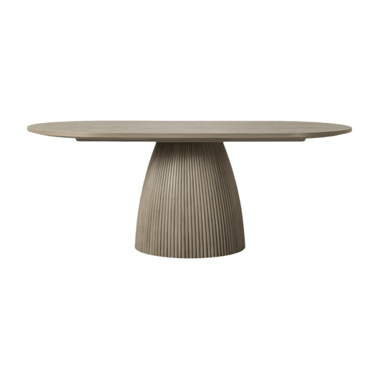 Table à manger rectangulaire Oxford en chêne gris