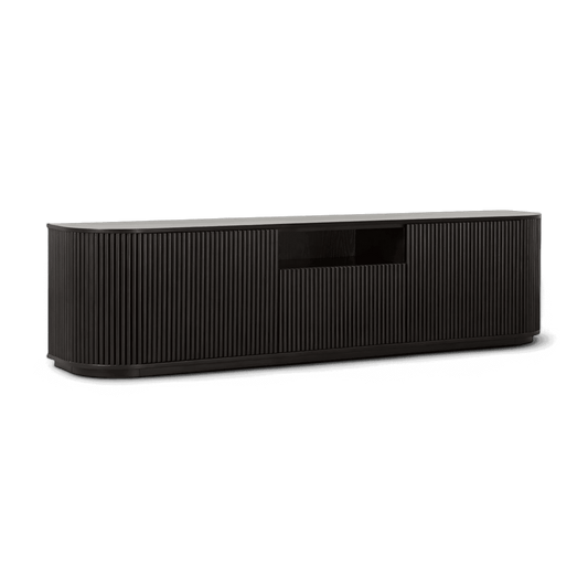 Meuble TV Oxford en bois noir
