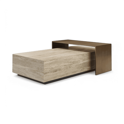 Table basse Roma en travertin