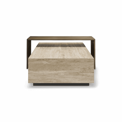 Table basse Roma en travertin