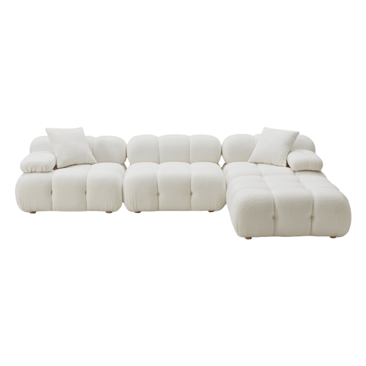 Canapé modulable 4 pièces Solace Off White